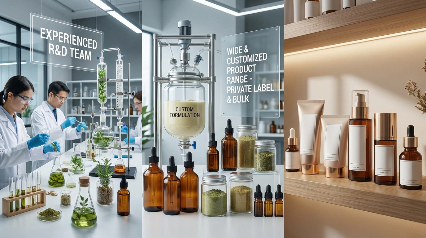 Private Label Cosmetic Manufacturing and Custom Formulation Development India